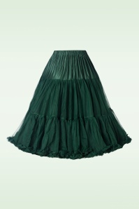 Banned Retro - Lola Lifeforms Petticoat in Bottle Green 2