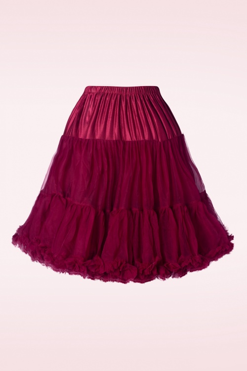 Banned Retro - Lola Lifeforms Petticoat in Bordeaux 2