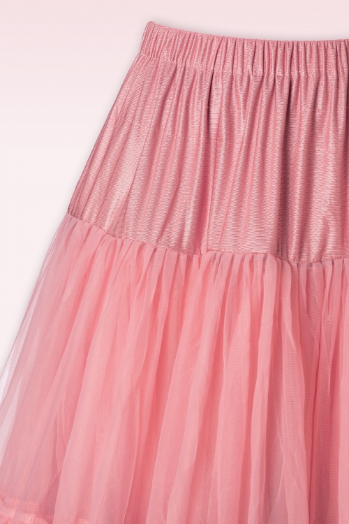 Banned Retro - Lola Lifeforms petticoat in vintage roze 3