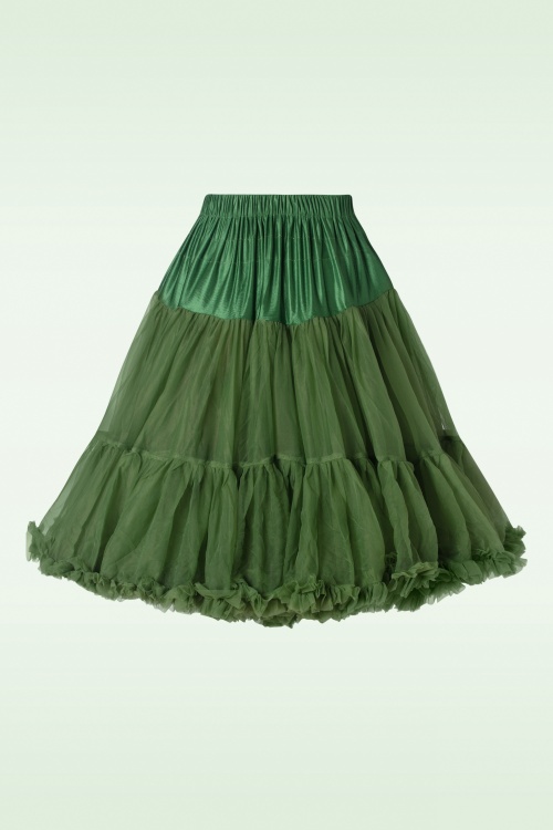 Banned Retro - Lola Lifeforms Petticoat in Forest Green 2