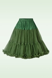 Banned Retro - Lola Lifeforms Petticoat in Forest Green