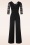 Vintage Chic for Topvintage - Maribelle kanten jumpsuit in zwart