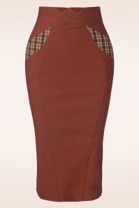 Miss Candyfloss - Janah Sunrise bengaline rok in terracotta  3