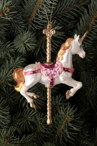 HD Collection - Merry Go Round Unicorn kerstbal 2