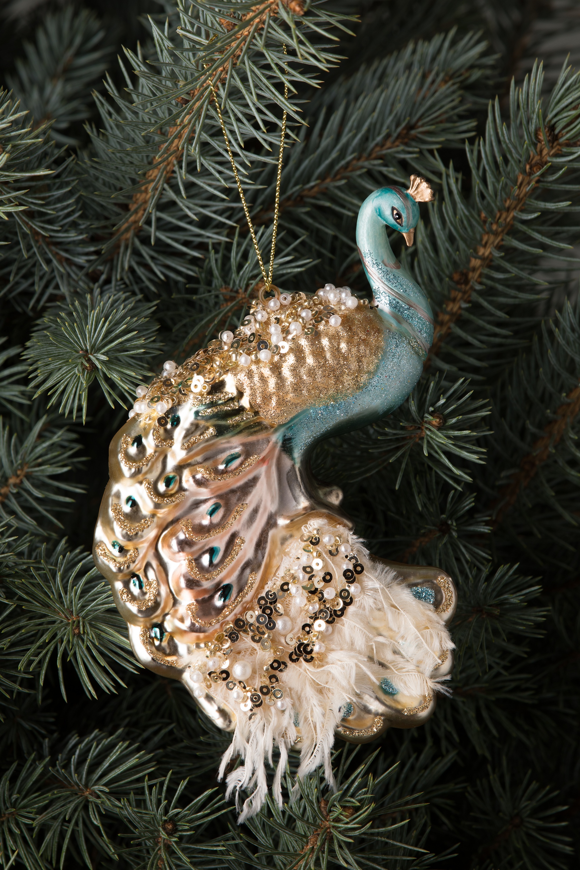 HD Collection - Peacock kerstbal