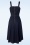 Collectif Clothing - Jupiter pinafore jurk in denim 2