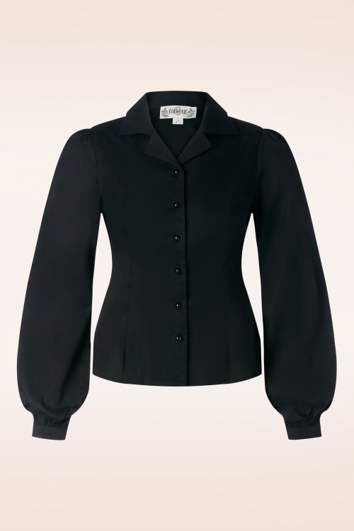 Collectif Clothing - Jerry Blouse in Black