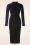 Vintage Chic for Topvintage - Vive Slinky pencil jurk in zwart 2