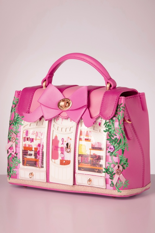 Vendula - Mini sac à main Grace Ribbons and Bows Haberdashery en rose 4