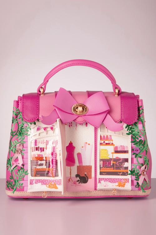 Vendula - Ribbons and Bows Haberdashery Mini Grace Bag in Pink 2