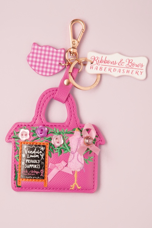 Vendula - Mini sac à main Grace Ribbons and Bows Haberdashery en rose