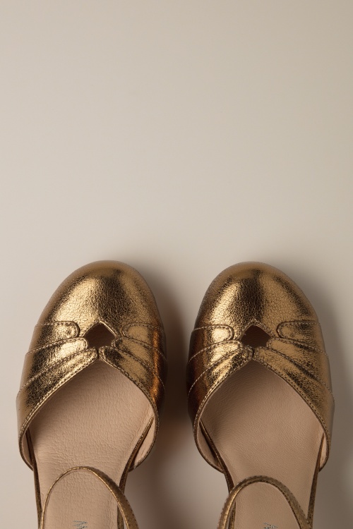 Chelsea Crew - Goldie Mary Jane pumps in brons 2