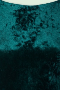 Vintage Chic for Topvintage - Topvintage exclusive ~ Emerald Velvet pencil jurk in groen 3