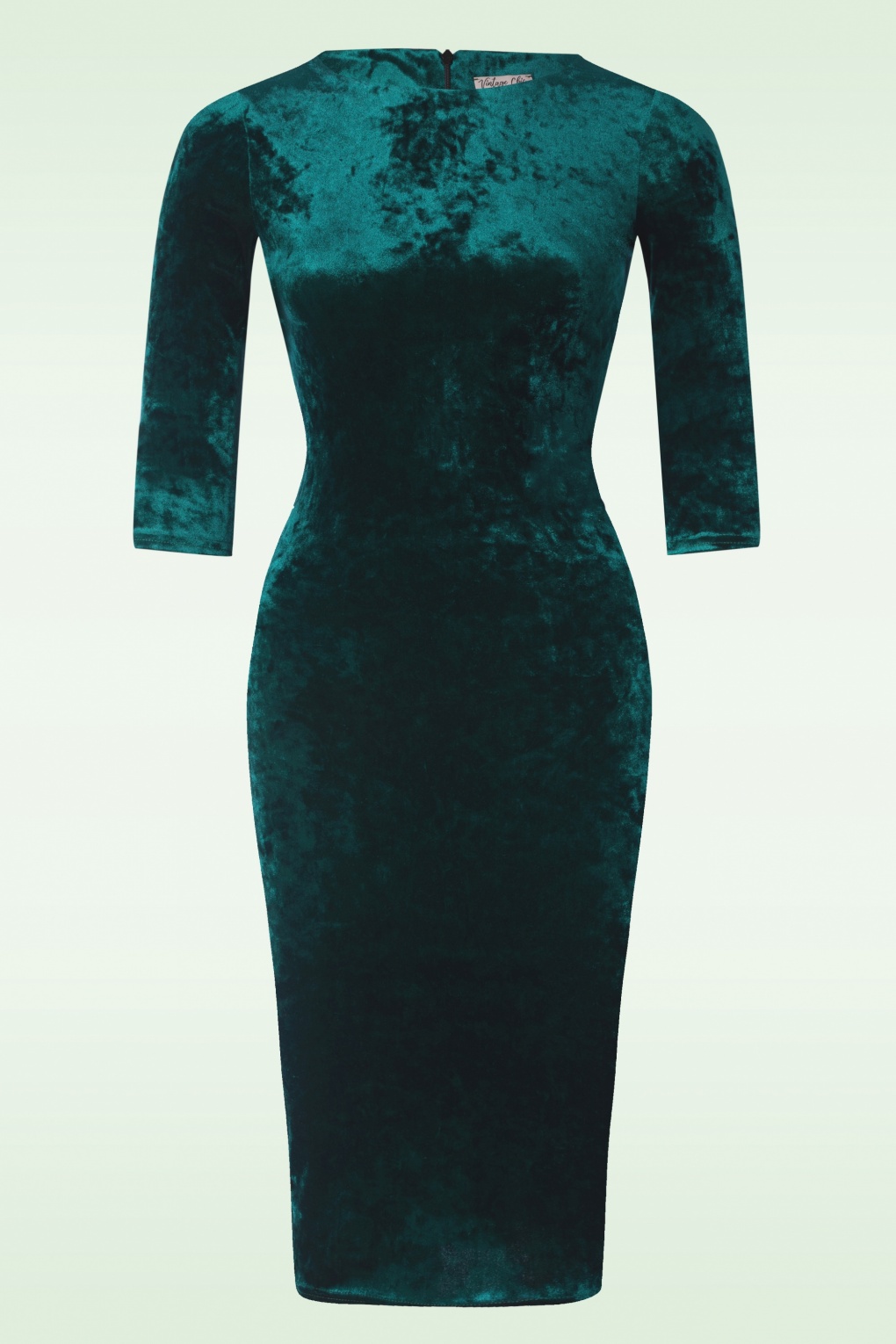 Green Velvet Pencil Dress NWOT ZABERRY Dark Green Velvet Pencil Dress LARGE