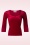 Vintage Chic for Topvintage - Serena fluwelen top in rood