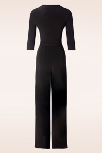 Vintage Chic for Topvintage - Callie Knot jumpsuit in zwart 2