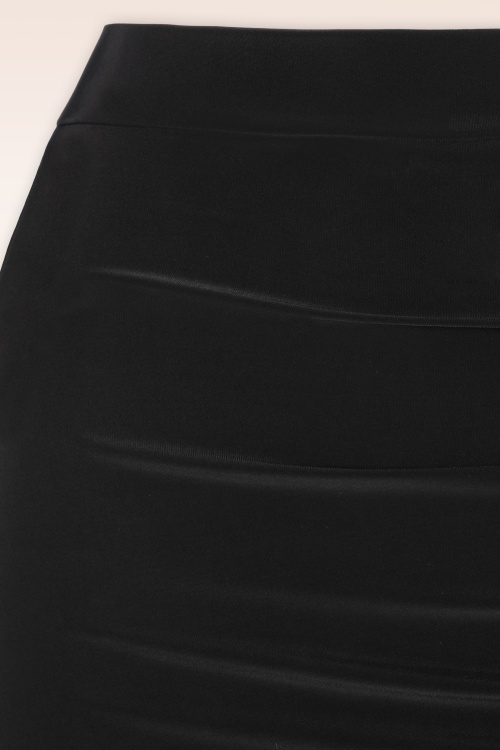 Vintage Chic for Topvintage - Gianna Ruffle Pencil Skirt in Black 3