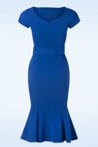 Vintage Chic for Topvintage - Gwen pencil jurk in koningsblauw 2