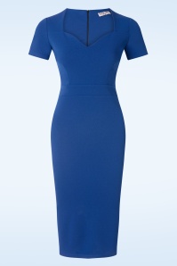 Vintage Chic for Topvintage - Rachel Pencil Dress in Royal Blue 