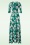 Vintage Chic for Topvintage - Valentina Flower maxi jurk in groen