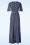 Vintage Chic for Topvintage - Robe longue Laurie en bleu 3