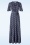 Vintage Chic for Topvintage - Robe longue Laurie en bleu 2