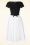 Vintage Diva  - Grace Lee swing jurk in zwart en wit  3