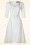 Vintage Diva  - The Patrizia Pencil Dress in White 4