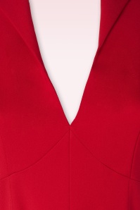Vintage Diva  - Robe corolle Laura Lee en rouge 5