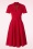 Vintage Diva  - Laura Lee swing jurk in rood 3