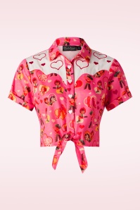 Banned Retro - Summer Ahoy blouse in wit