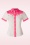 Banned Retro - Süßes Pulloverkleid mit Kragen in Aubergine