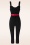 Vixen - Heart Buckle Capri Jumpsuit in Black 2