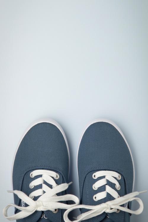 s.Oliver - Canvas Sneakers in Indigo Blue 2