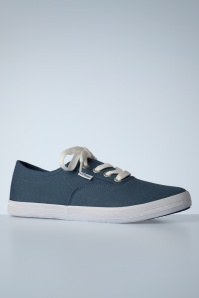 s.Oliver - Canvas Sneakers in Indigo Blue 3
