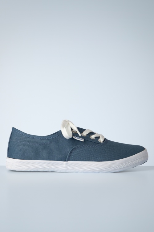 s.Oliver - Canvas Sneakers in Indigo Blue