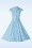 Topvintage Boutique Collection - Exclusivité Topvintage ~ Robe corolle à motif coccinelle Angie en bleu clair 4