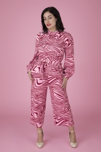 Louche - Gayane Zebra Jumpsuit in Roze