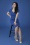 Vintage Chic for Topvintage - Rachel pencil jurk in koningsblauw 2