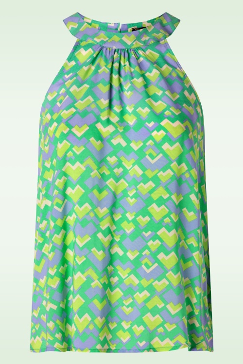 King Louie - Virna Cocktail Top in Simply Green 2