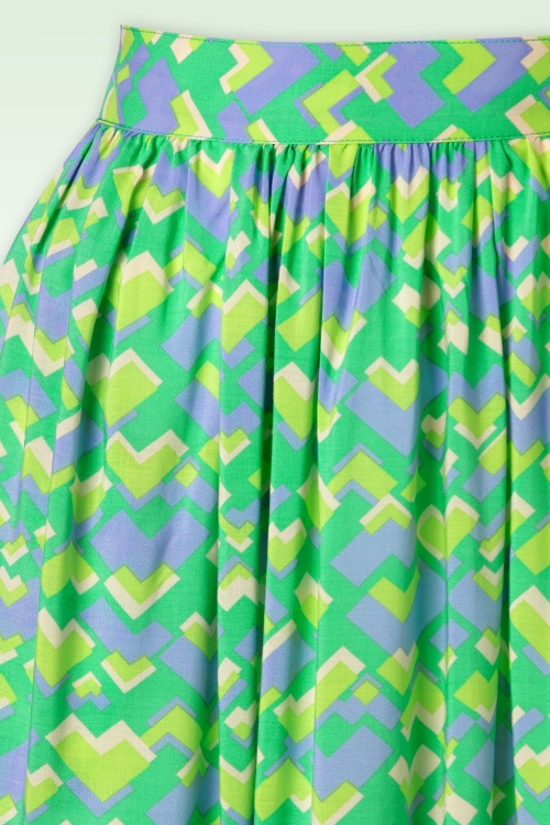 King Louie - Layla Cocktail Skirt in Macaw Green 4