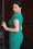 Vintage Diva  - The Geneveeve Pencil Dress in Turquoise 2