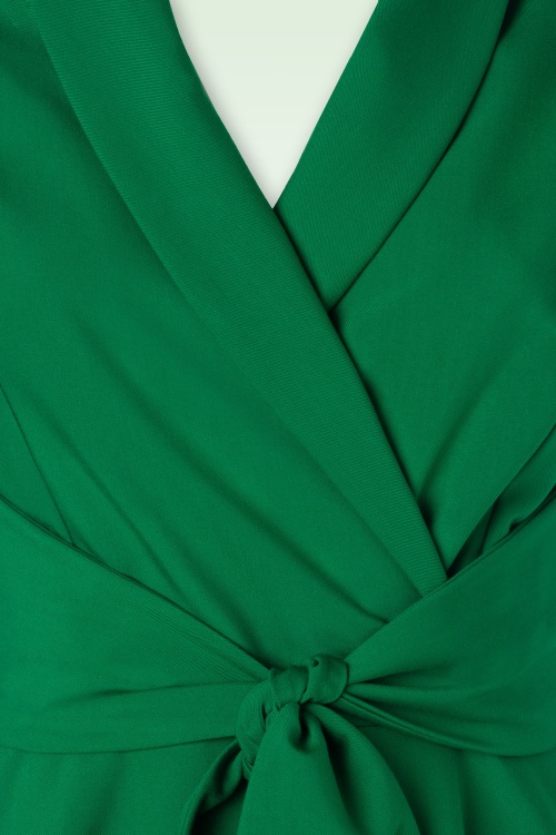 Vintage Diva  - Das Emma Swing Kleid in Smaragdgrün 4