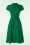 Vintage Diva  - The Emma swing jurk in smaragdgroen 3