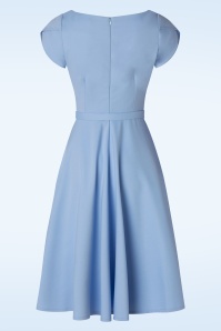 Vintage Diva  - The Jane Swing Dress in Sky Blue 4