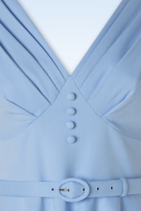 Vintage Diva  - The Jane swing jurk in luchtblauw 5