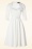 Vintage Diva  - La robe corolle Jayne en blanc cassé 3