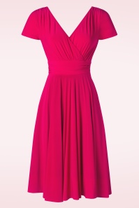 Vintage Diva  - The Alessandra Swing Kleid in Pink 3