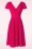 Vintage Diva  - La robe corolle Alessandra en rose vif 3