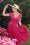 Vintage Diva - La robe corolle Alessandra en rose vif